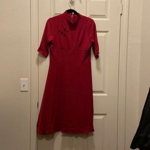 Chinese style red dress